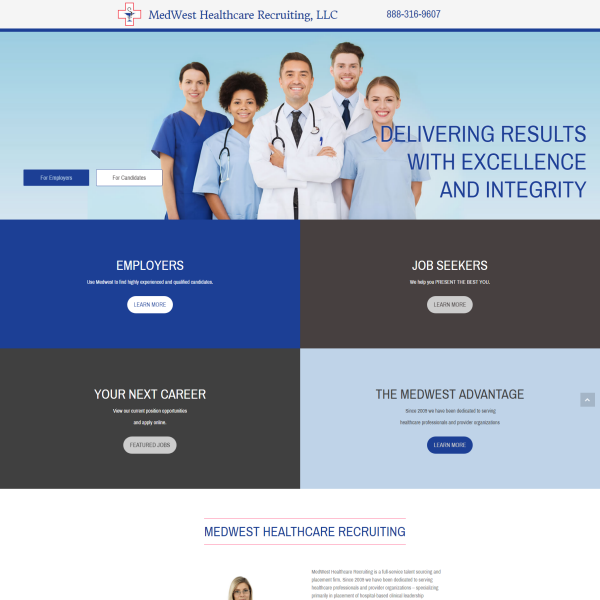 MedWest Healthcare Recruiting Website