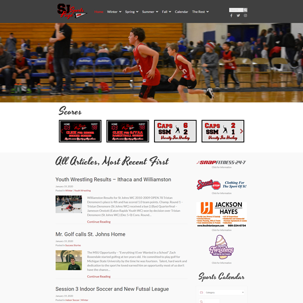 SJ Sports Website