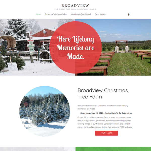 Broadview Tree Farm Website