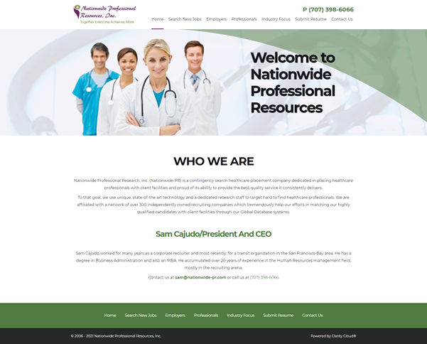 Nationwide Professional Resources Website
